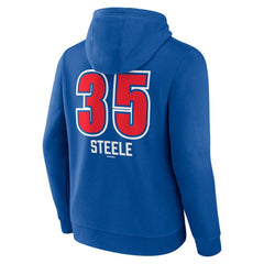Justin Steele Chicago Cubs Fastball Player Name & Number Pullover Hoodie Royal