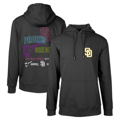 San Diego Padres Levelwear Podium Vintage Pullover Hoodie Black