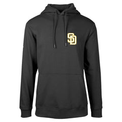 San Diego Padres Levelwear Podium Vintage Pullover Hoodie Black