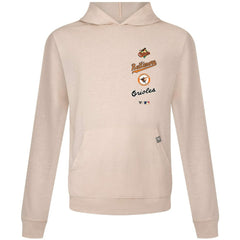 Baltimore Orioles Levelwear Base Line Pullover Hoodie Cream