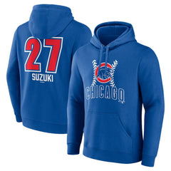 Seiya Suzuki Chicago Cubs Fastball Player Name & Number Pullover Hoodie Royal