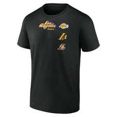 Los Angeles Lakers Graffiti Logo T-Shirt - Black outlet