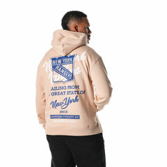New York Rangers The Wild Collective Unisex Pullover Hoodie - Cream Hoodies