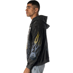 Memphis Grizzlies The Wild Collective Unisex Acid Wash Flame Pullover Hoodie - Black shop