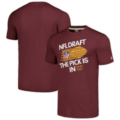 Washington Commanders Homage Unisex 2024 Team Draft Tri-Blend T-Shirt - Heather Burgundy for sale