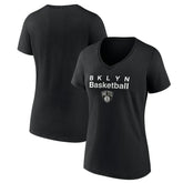 Brooklyn Nets Pick & Roll Coverage V-Neck T-Shirt - Black online