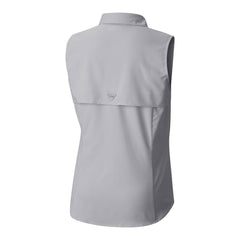 Arizona Cardinals Women's PFG Tamiami Omni-Shade Sleeveless Button-Up Shirt - Gray for sale