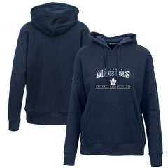 Toronto Maple Leafs Levelwear Women's Retro Adorn Spellout Pullover Hoodie - Navy Hoodies
