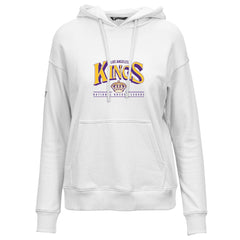 Los Angeles Kings Levelwear Women's Retro Adorn Spellout Pullover Hoodie - White Hoodies