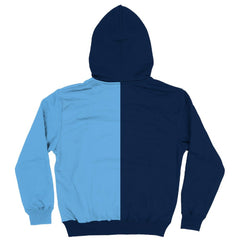 Manchester City Vive La Fete Youth Color Block Fleece Pullover Hoodie Discount - Navy/Sky Blue