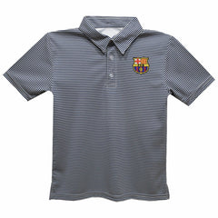 Barcelona Vive La Fete Youth Pencil Stripe Polo - Navy for sale