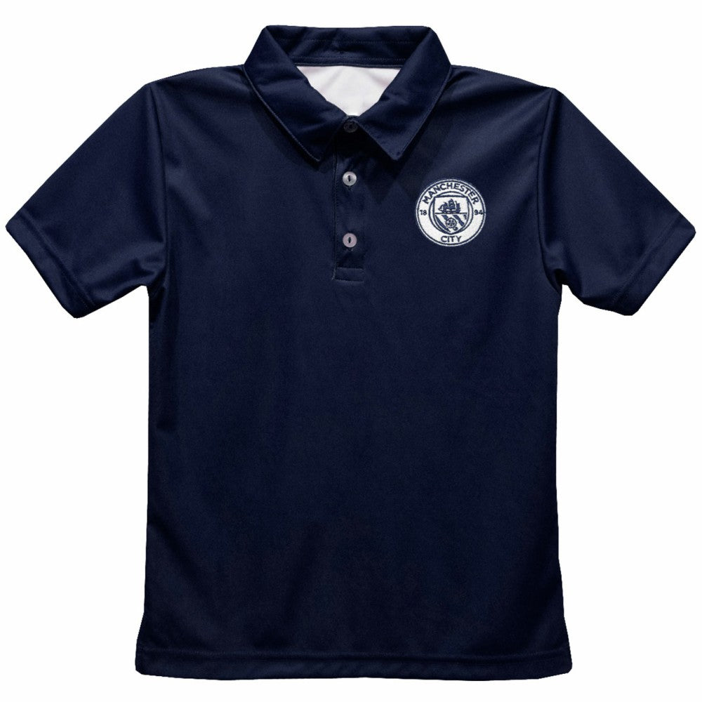 Manchester City Vive La Fete Youth Solid Polo - Navy outlet