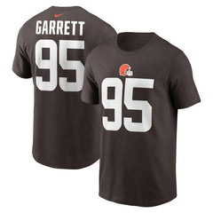 Myles Garrett Cleveland Browns Player Name & Number T-Shirt - Brown online