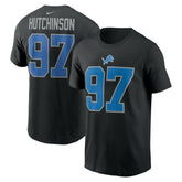 Aidan Hutchinson Detroit Lions Player Name & Number T-Shirt - Black discount