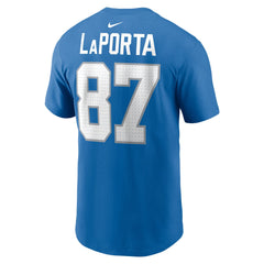 Sam LaPorta Detroit Lions Name & Number T-Shirt - Blue outlet
