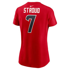 C.J. Stroud Houston Texans Women's Player Name & Number T-Shirt - Red outlet