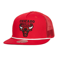 Chicago Bulls Roper Meshback Trucker Snapback Hat - Red cheap
