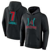 Corbin Carroll Arizona Diamondbacks Name & Number Fastball Pullover Hoodie Black