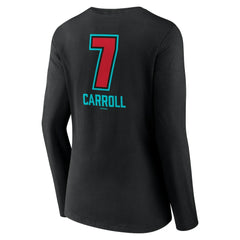 Corbin Carroll Arizona Diamondbacks Women's Name & Number Fastball V-Neck Long Sleeve T-Shirt Black