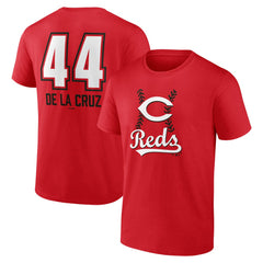 Elly De La Cruz Cincinnati Reds Name & Number Fastball T-Shirt Red