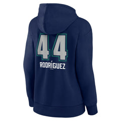 Julio Rodríguez Seattle Mariners Women's Name & Number Fastball Pullover Hoodie Navy