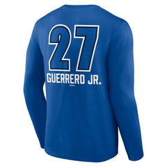Vladimir Guerrero Jr. Toronto Blue Jays Name & Number Fastball Long Sleeve T-Shirt Royal