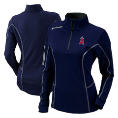 Los Angeles Angels Women's Omni-Wick Shotgun Quarter-Zip Pullover Top Navy