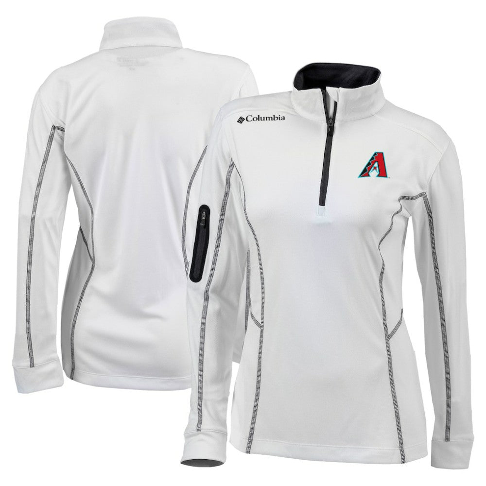 Arizona Diamondbacks Women's Omni-Wick Shotgun Quarter-Zip Pullover Top White