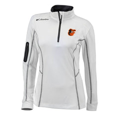 Baltimore Orioles Women's Omni-Wick Shotgun Quarter-Zip Pullover Top White