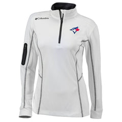 Toronto Blue Jays Women's Omni-Wick Shotgun Quarter-Zip Pullover Top White