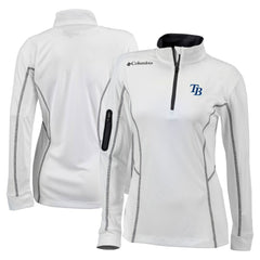 Tampa Bay Rays Women's Omni-Wick Shotgun Quarter-Zip Pullover Top White