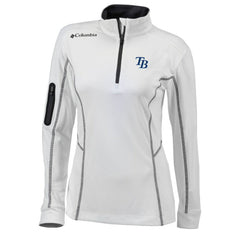 Tampa Bay Rays Women's Omni-Wick Shotgun Quarter-Zip Pullover Top White