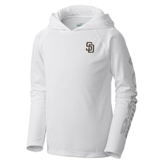 San Diego Padres Youth Terminal Tackle Long Sleeve Hoodie T-Shirt White