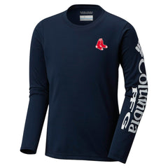 Boston Red Sox Youth Terminal Tackle Long Sleeve T-Shirt Navy