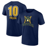Sal Frelick Milwaukee Brewers Name & Number Fastball T-Shirt Navy