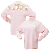 St. Louis Blues Fanatics Women's Spirit Jersey Long Sleeve T-Shirt - Pink T-shirts