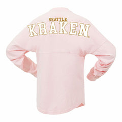 Seattle Kraken Fanatics Women's Spirit Jersey Long Sleeve T-Shirt - Pink T-shirts