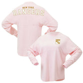 New York Rangers Fanatics Women's Spirit Jersey Long Sleeve T-Shirt - Pink T-shirts