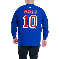 Artemi Panarin New York Rangers Profile Big & Tall Name & Number Thermal Pullover Sweatshirt - Royal Sweatshirts