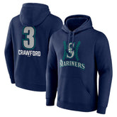 J.P. Crawford Seattle Mariners Name & Number Fastball Pullover Hoodie Navy