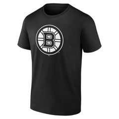 Boston Bruins Personalized Name & Number Monochrome T-Shirt - Black T-shirts