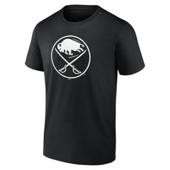 Buffalo Sabres Personalized Name & Number Monochrome T-Shirt - Black T-shirts
