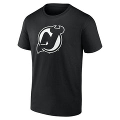 New Jersey Devils Personalized Name & Number Monochrome T-Shirt - Black T-shirts