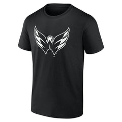 Washington Capitals Personalized Name & Number Monochrome T-Shirt - Black T-shirts