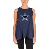 Dallas Cowboys New Era Women's Plus Size Space Dye Active Tank Top - Navy outlet