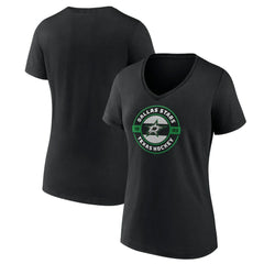 Dallas Stars Women's Native V-Neck T-Shirt - Black T-shirts