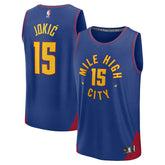 Nikola Jokic Denver Nuggets Fast Break Replica Player Jersey sale - Statement Editi- Blue sale