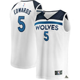 Anthony Edwards Minnesota Timberwolves Fast Break Replica Player Jersey - Association Edition - White for sale