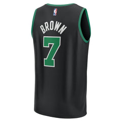 Jaylen Brown Boston Celtics Fast Break Replica Player Jersey - Statement Edition - Black on sale