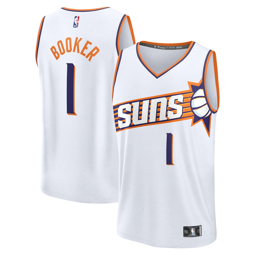 Devin Booker Phoenix Suns Fast Break Replica Player Jersey - Association Edition - White discount